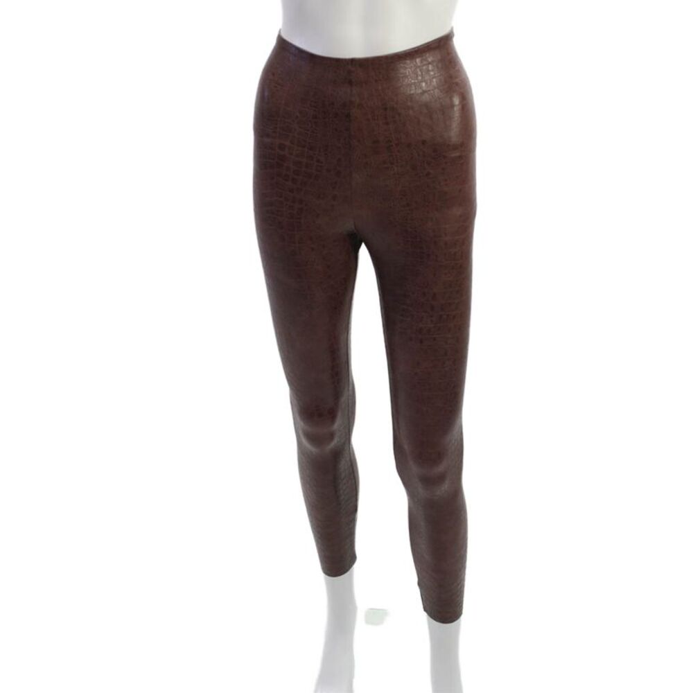 Commando Womens Ankle Jegging Snake Print Brown Size XS